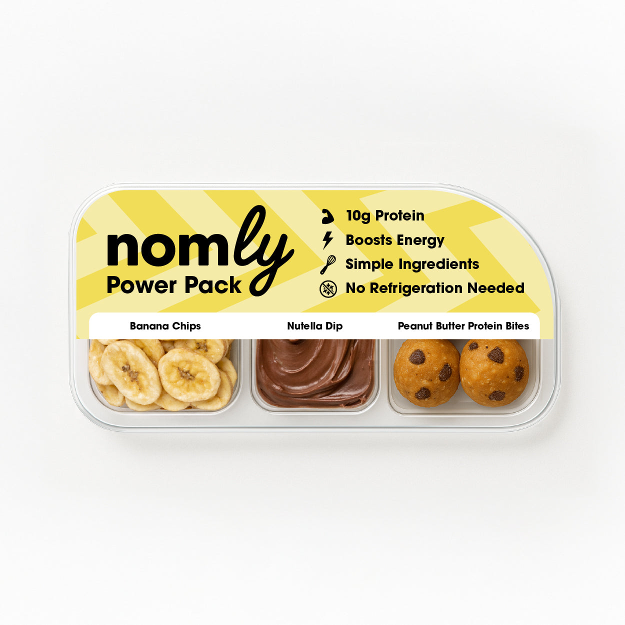 Peanut Butter Bite, Banana Chips and Hazelnut Spread Pack (Pack of 4)